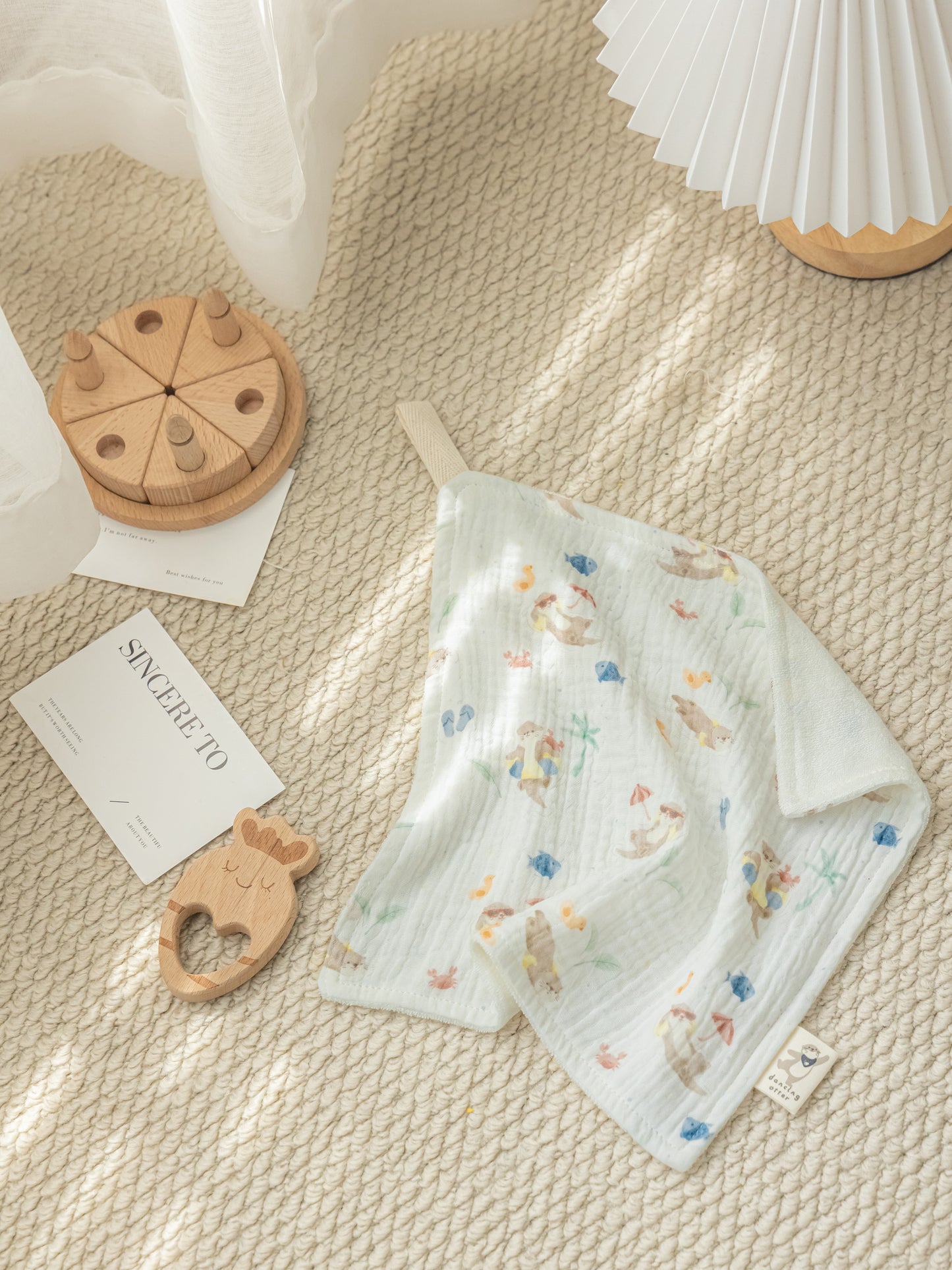 Cotton & Bamboo Terry Washcloth - Chill & Swim