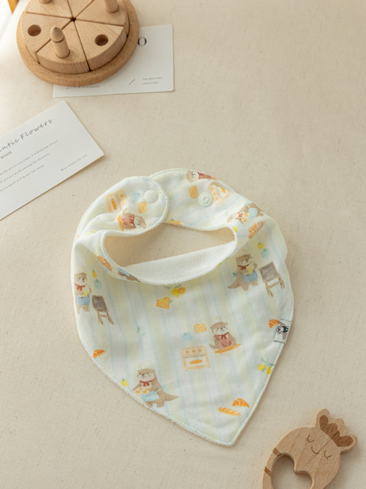 Bamboo Dribble Bib - Otter Bakery & Lemon