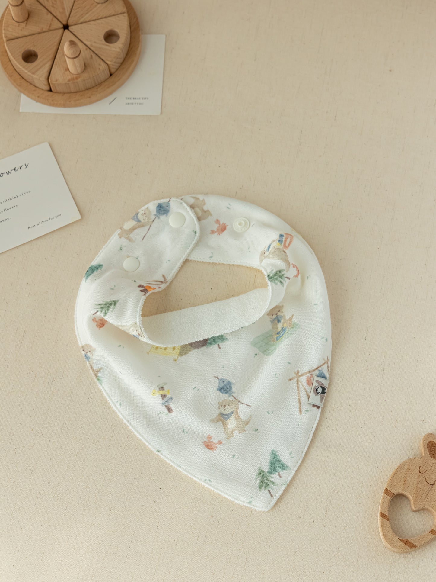 Bamboo Dribble Bib - Otter Camping Adventures