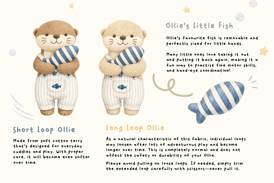 [Pre-Order] Ollie & Fish Lovey (Available from Sep1)