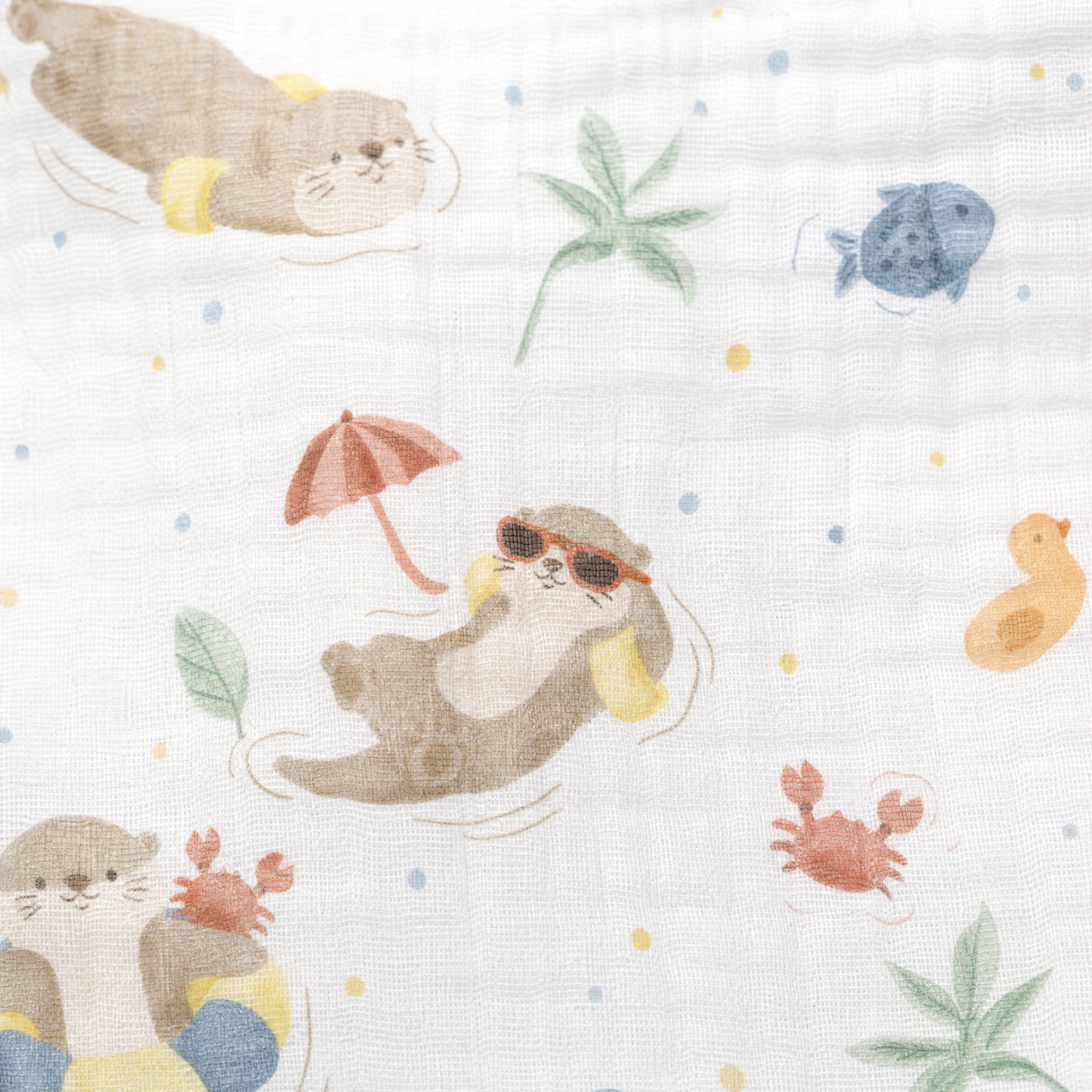 Cotton & Bamboo Terry Washcloth - Chill & Swim