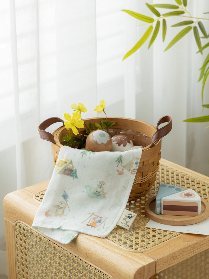 Bamboo Square Washcloth - Camping